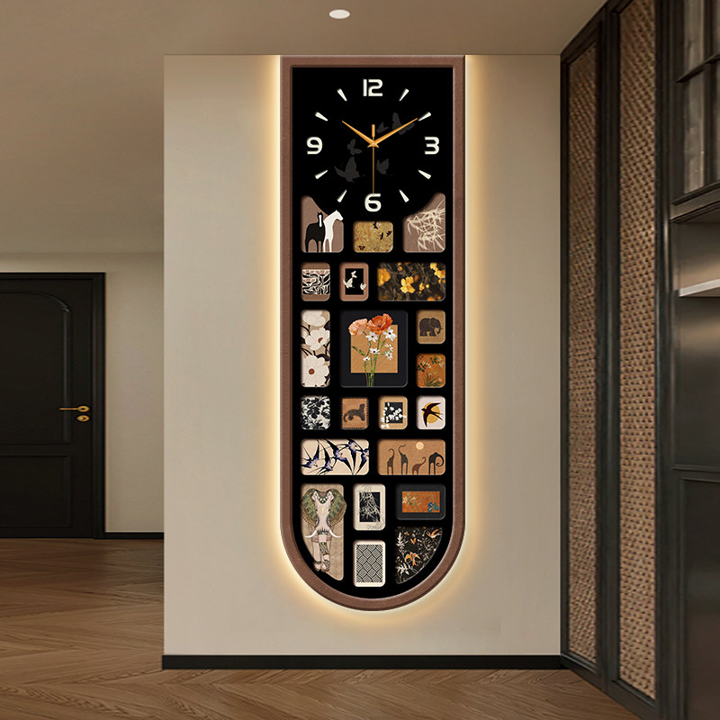 Japanese Living Lifestyle - Vertikale Sicherheits-Wanduhr, einzigartige digitale Wanduhr im