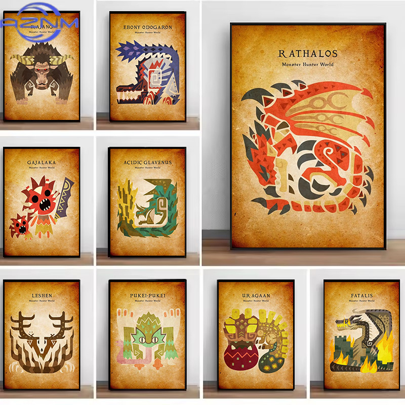 Japanese Lifestyle Game - AZNM Japanisches Spiel Animierte Vintage-Leinwandbilder Wandkunst