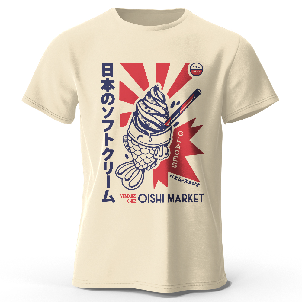 T-Shirt aus 100 % Baumwolle mi – Japan Lifestyle And Culture Bewertung und Preis