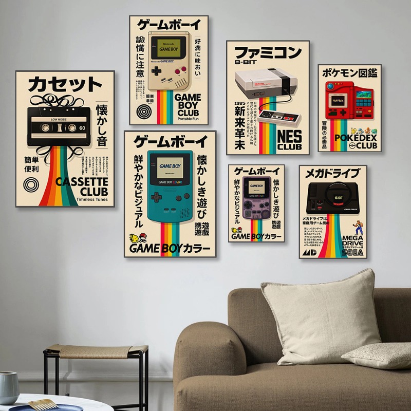 Retro-Gaming-Poster Japanische – Japanese Lifestyle Game Bewertung und Preis